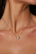 Colar Coração de Moissanite em Prata 925 Amora