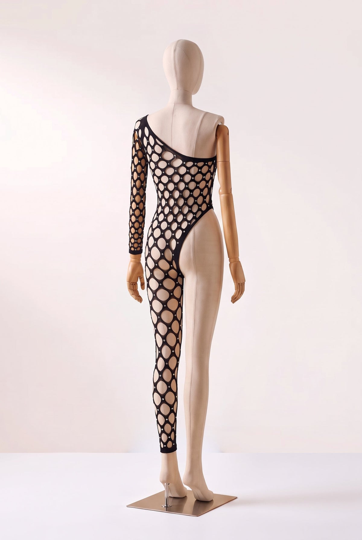 Bodystocking Meio Corpo com Recortes Carla