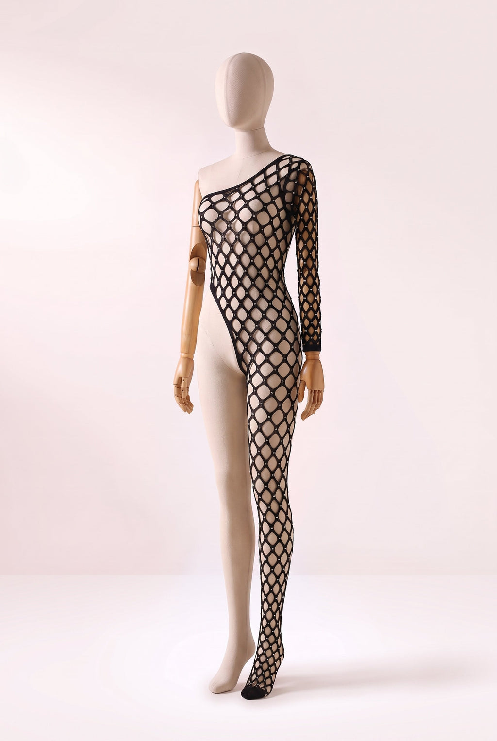Bodystocking Meio Corpo com Recortes Carla