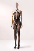 Bodystocking de Renda Floral Frente Única Chloe