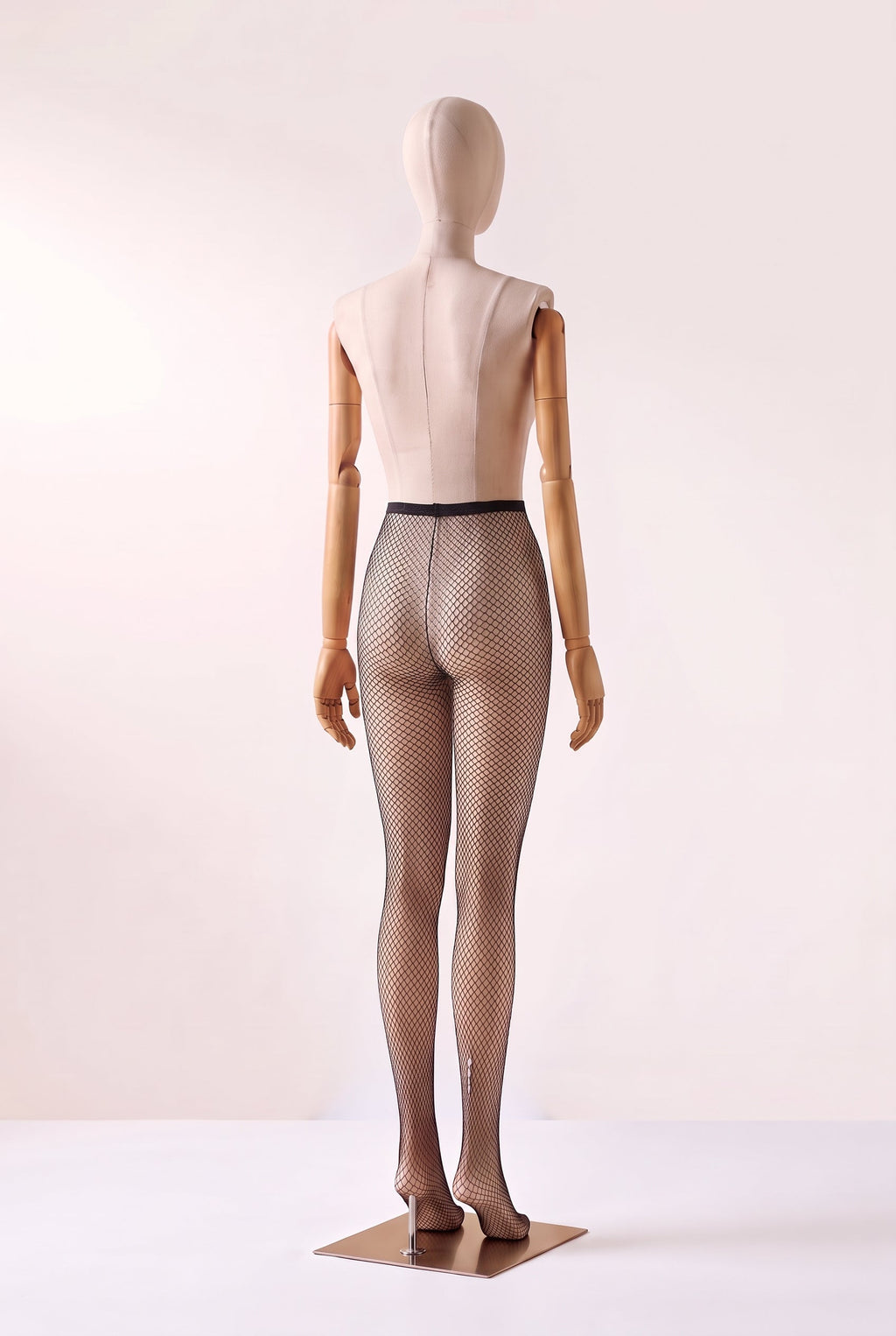 Meia-Calça Arrastão Preta Cintura Alta Sabrina