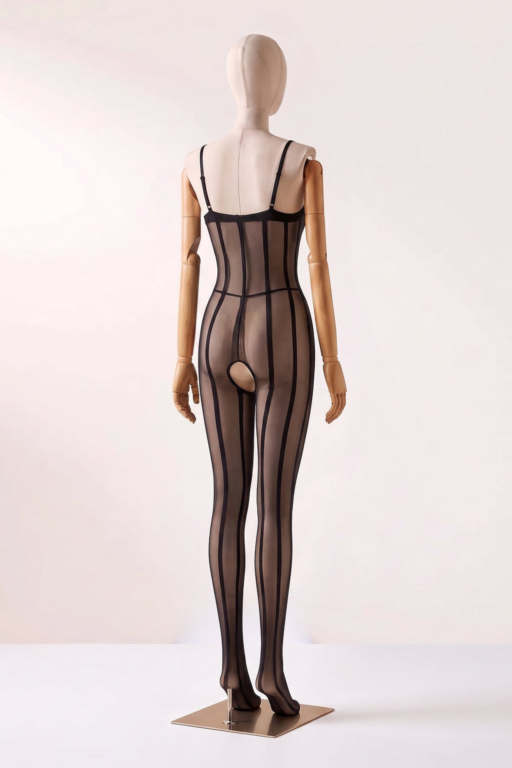 Bodystocking Listrado Modelador Venux