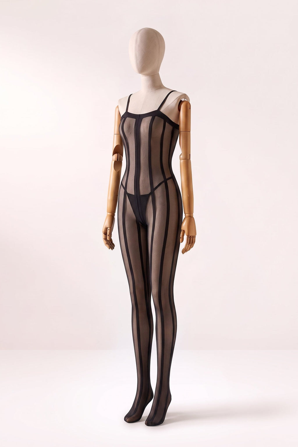 Bodystocking Listrado Modelador Venux