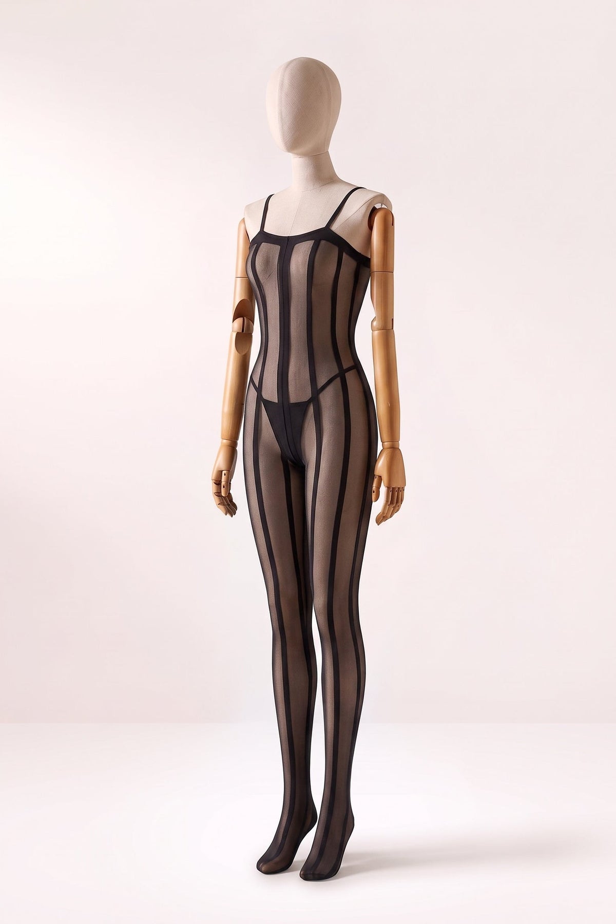 Bodystocking Listrado Modelador Venux